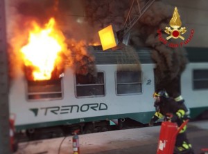 incendio treno milano centrale